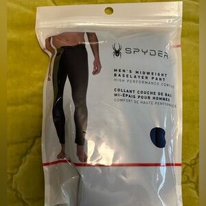 Spyder Men's Black Baselayer Pants NWT ret. $59